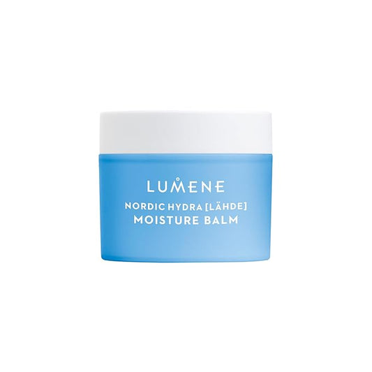 Lumene Nordic Hydra [Lahde] Moisture Balm - Lightweight Face Cream + Dry Skin Hydrating Balm - Organic Nordic Birch Sap, Arctic Spring Water & Plumping Hyaluronic Acid (1.7 oz)