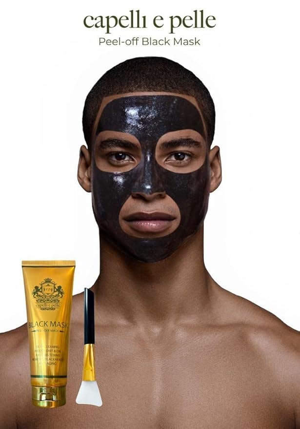 Peel-Off Black Mask, face deep cleanser, removes blackheads & oil, absorbs toxins, Tightens skin, Anti-aging, Improves complexion, Gentle on skin