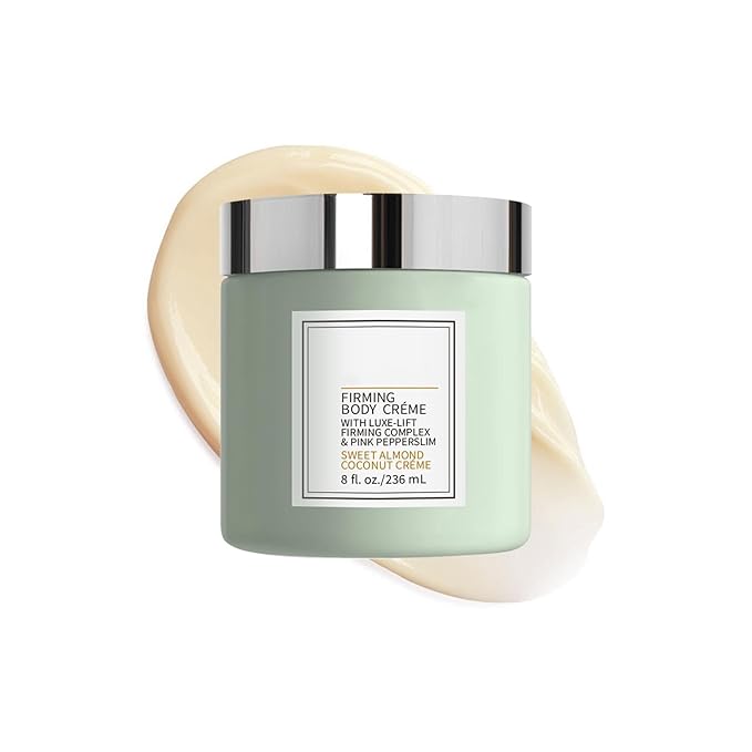 New Champagne Moisturizing Firming Body Creme for Hydrating, Skin Moisturizer Tightens, Hydrates Dry Skin on Arms, Legs, Belly & Neck - Day and Night - 1 Pack (Coconut, 8 Fl Oz/236 ML)