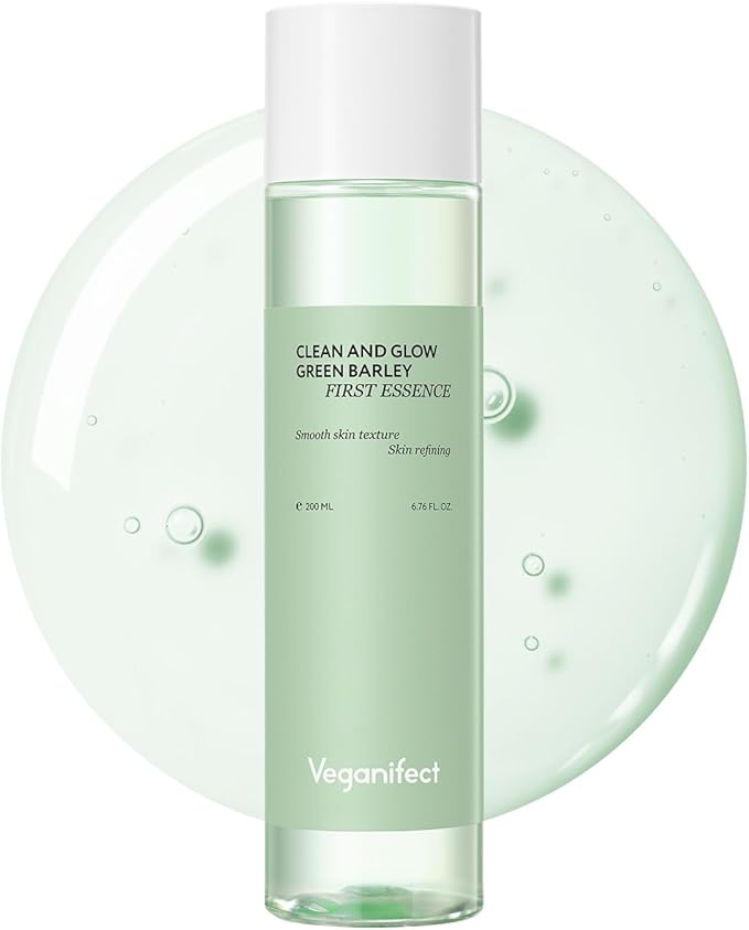 VEGANIFCET Essence, Ultra Hydrating, for Glowing Skin, Korean Skin Care, Vegan, 6.76 Fl Oz