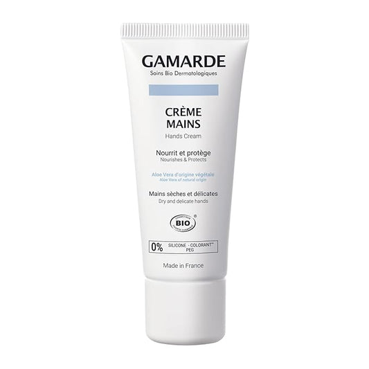 Gamarde Hand Cream - Enriched Hand Lotion with Aloe Vera and Sunflower Oil for Dry, Delicate Skin - Shea Butter Lotion with Vitamin E - 1.41 oz