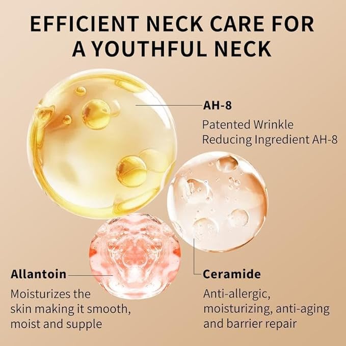 Ycz AH-8 Firming Neck Cream for Crepey Skin Body Care Comfort, Contains Hexapeptide, Moisturizing, Tightening Lotions Cosmetic Skin Care Skin Repair