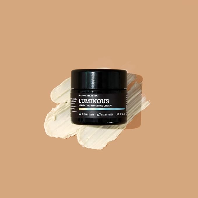 Global Healing Luminous - Premium Luxury Face Moisturizer Cream - Antioxidant Face Lotion For Women & Men To Hydrate, Nourish and Soothe Dry, Sensitive Skin To Soft Skin, Crema Para La Cara - 1.7 Oz