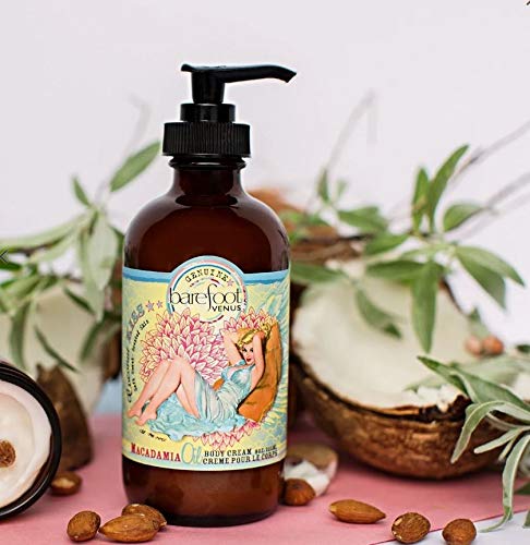 Barefoot Venus Macadamia Nut Oil and Almond Oil Body Cream 225 ML / 8 Oz (Coconut Kiss)