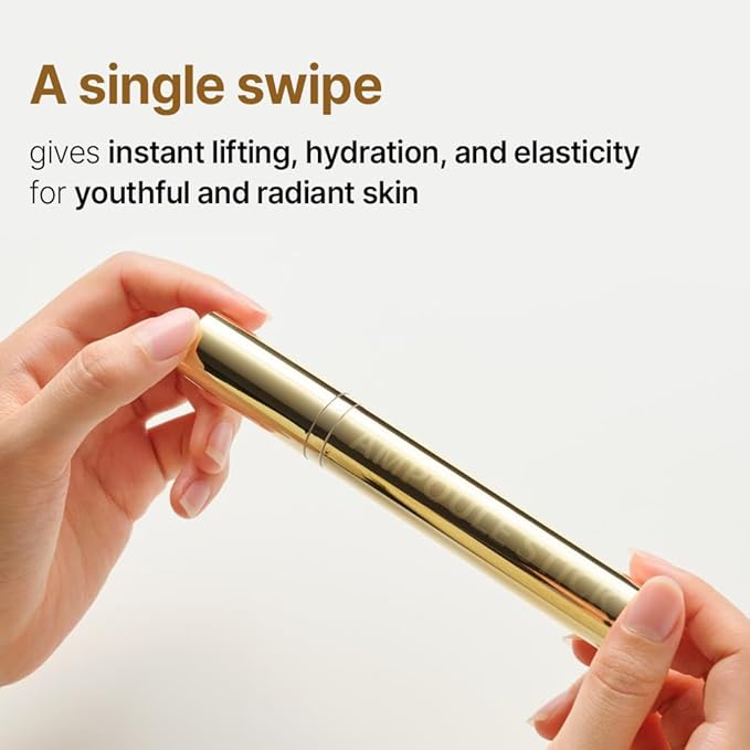 ISOI Intensive Lifting Gua Sha Ampoule Stick, Eye Roller, Under Eye Serum for Dark Circles, Puffy Bags, and Wrinkles with Bulgarian Rose Oil & Peptide Complex, Korean Skin Care (0.5 fl.oz, 15ml)