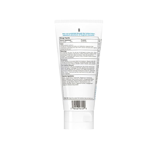 Zealios Reef Safe Sun Barrier SPF 30 Skin Care Body Lotion, Water Resistant Non-Greasy Sunscreen, 20% Non-Nano Zinc Oxide, Sensitive Skin-Friendly for Running, Cycling, Swimming, Outdoor Adventures