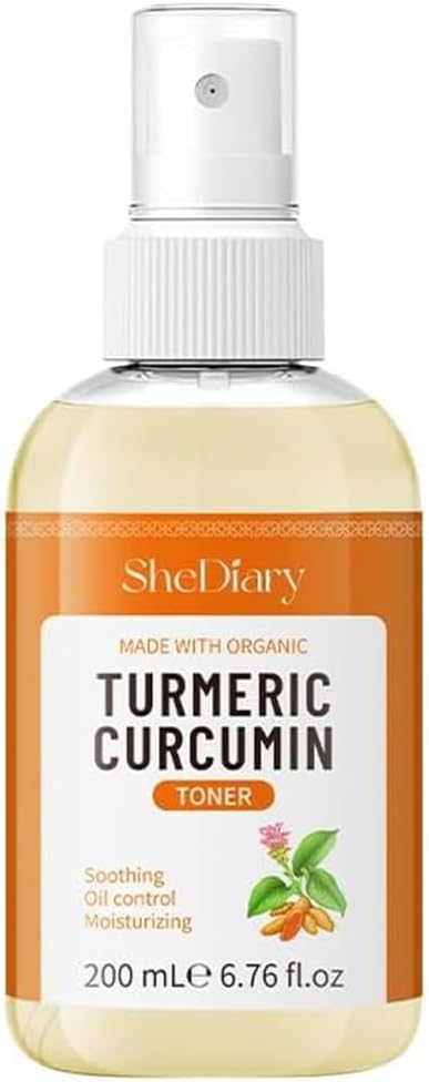 Turmeric Toner Spray Calming Hydrating Soothing Oil Control Moisturizing Face Mist (2)