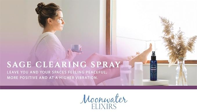 Smudge Spray Gift Set - White Sage Smudge Spray + Sage & Lavender Smudging. Spiritual Cleansing & Aura Protection. Lavender Smudging Duo.