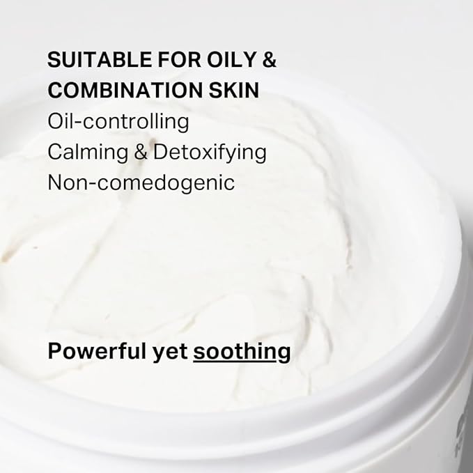 Y’OUR Purifying Detox Face Mask: Blackhead, Whitehead & Pore Remover; Anti-Acne & Pimple Care; Cleansing & Exfoliating for Hydrating & Glowing Skin; With Salicylic Acid & Bentonite Clay. Made in USA