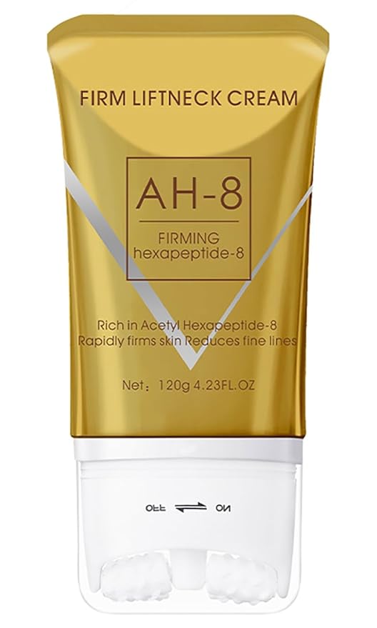 AH-8 Firming Neck Cream for Crepey Skin Body Care Comfort, Moisturizing Tightening Roller Neck Skin Repair Lotions for Women with Day & Night Use