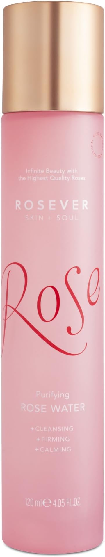 Pure Rose Water Face Mist – Hydrating, Refreshing, Cleansing with Damascena Rose – Natural, Alcohol-Free, Vegan – for All Skin Types, 4.05 oz (120 ml)