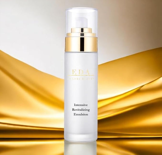Luxe Diamond Caviar Intensive Revitalizing Emulsion - Anti-Aging With Caviar Extract Collagen, Daily Anti-Wrinkle Face Moisturizer, Hydrating & Firming Skin - Vegan & Paraben-Free