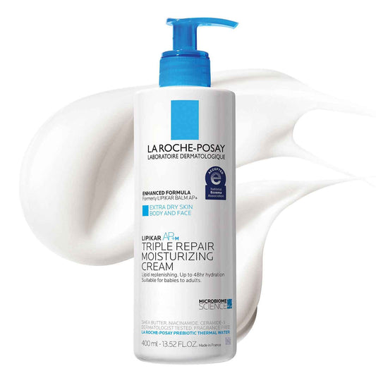 💧 La Roche-Posay Lipikar AP+ Triple Repair Moisturizing Cream – Face & Body Lotion for Dry, Sensitive Skin with Shea Butter & Niacinamide