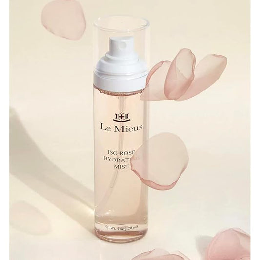 Le Mieux Skincare Iso Rose Hydrating Mist - Hydrating Face Mist with Minerals & Bulgarian Rose Water - Soothing Facial Spray for Calming & Hydrating Irritated, Dry Skin (4 oz / 120 ml)