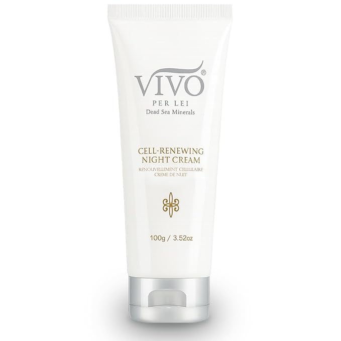 Vivo Per Lei Dead Sea Night Cream - Anti Aging Night Cream for Face - 3.52 Fl.Oz - Pack of 3