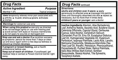 Real Time Pain Relief Foot Cream 4.4oz Jar | 15 Natural Ingredients: Menthol, Tea Tree Oil, Vitamin E & Emu Oil | Advanced Neuropathy Relief & Soothing Lotion for Tired, Swollen, Sore & Aching Feet