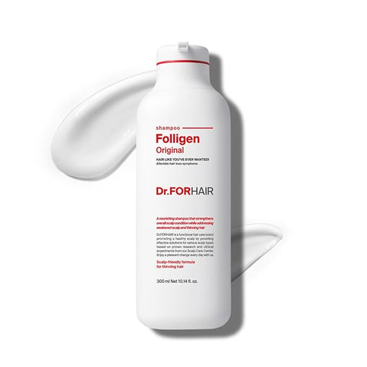 Dr.FORHAIR Folligen Shampoo | Korean Hair Care | Clarifying, Anti Dandruff, Scalp | For Hair Thickening & Fuller Looking, 16.91 fl oz