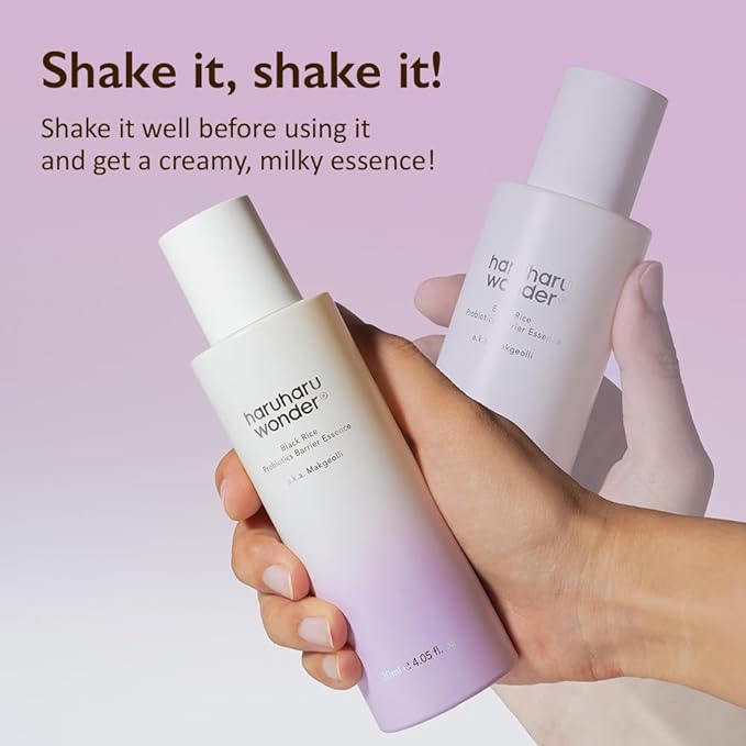 haruharu Wonder Korean Glass Skin Set Including Black Rice Toner, Milky Essence and Retinol Serum