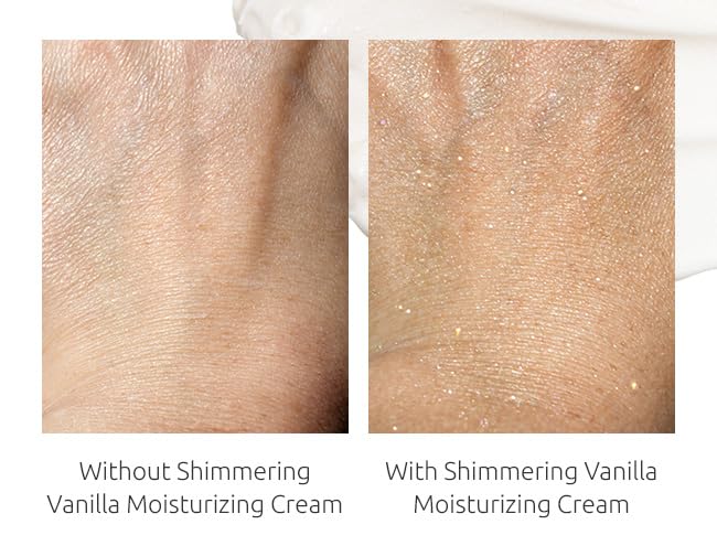 NATURE WELL Shimmering Vanilla Hydrate & Glow Moisturizing Cream For Face & Body, Intensely Nourishing & Softening, Delivers A Sparkling Radiance & Illuminating Hydration, Pack of 2 (16 Oz Each)