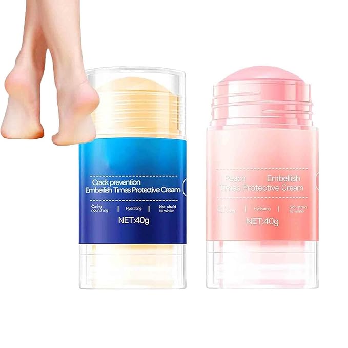 Equrhsa Foot Care Cream Cracked Feet, Equrhsa Crack Feet Prevention Stick, Hydrating Foot Balm Stick, Deep Moisturizing Foot Cream for Dry Cracked Heels Women Men