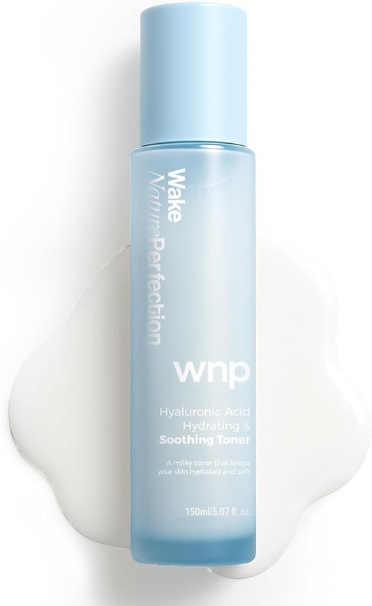 WNP Hyaluronic Acid Hydrating&Soothing Toner: 4D Hyaluronic Acid,Red Algae Extract,Bifida Ferment Lysate, Panthenol Deep Moisture&Skin Barrier Repair Vegan Skincare for Dry & Sensitive Skin