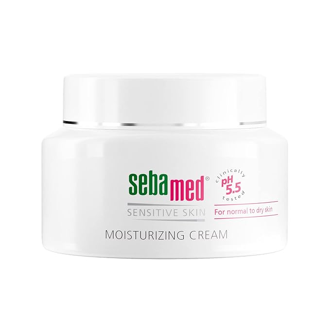 SEBAMED Moisturizing Face Cream for Sensitive Skin Antioxidant pH 5.5 Vitamin E Hypoallergenic 2.6 Fluid Ounces (75mL) Ultra Hydrating Dermatologist Recommended Moisturizer