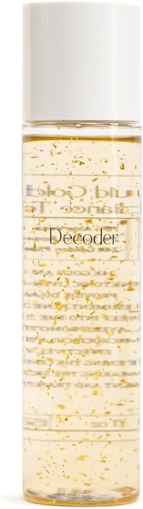 Decoder Liquid Gold Radiance Toner-Serum | Hydrating Face Toner with Hyaluronic Acid, Rose Water & Centella – Alcohol-Free, 24K Gold Infused Skincare for Sensitive Skin & Barrier Repair（5.07 Oz）