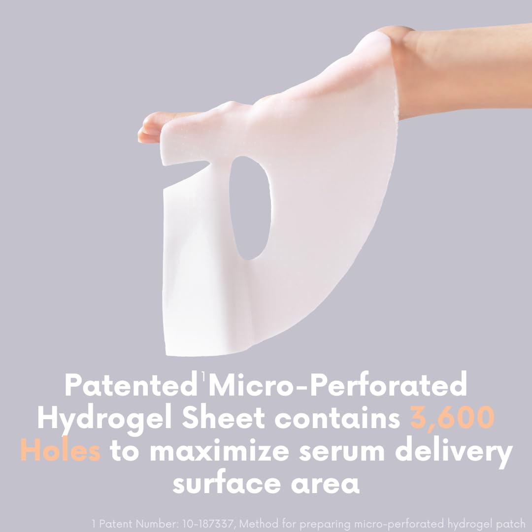 Norwegian Collagen Hydrogel Face Mask – Patented Bio-Collagen Overnight Sheet Mask with Hyaluronic Acid for Intense Hydration & Skin Elasticity – Korean Skincare for Anti-Aging & Firming – 1 Sheet (0.88 oz)