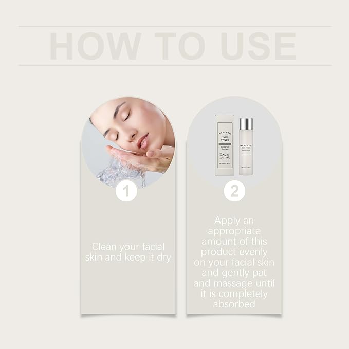 Milk Toner, Hydrating Toner for Face, Soothes Skin, Locks in Moisture, Reduces Redness, Barrier Repair, Pore Tightening, Fit for Sensitive & Oily Skin-150mL /3.38 Fl.Oz