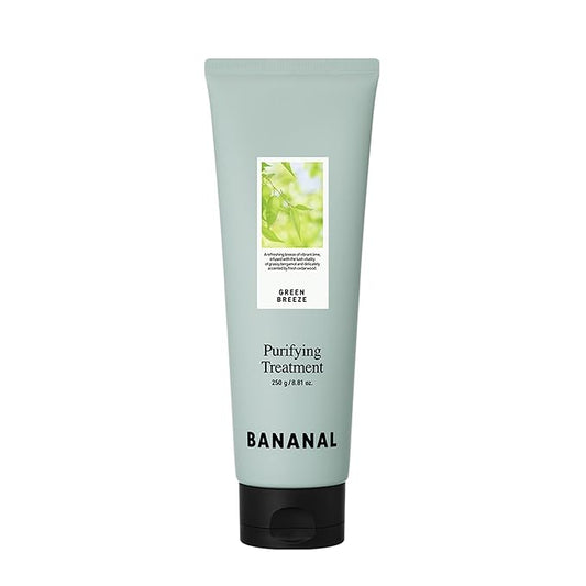 Purifying Hair Treatment Mask – Scalp & Root-Nourishing Conditioner w/Biotin & Centella – Sulfate & Paraben-Free, pH-Balanced, Strengthening Formula – Green Breeze, 250g / 8.81 oz