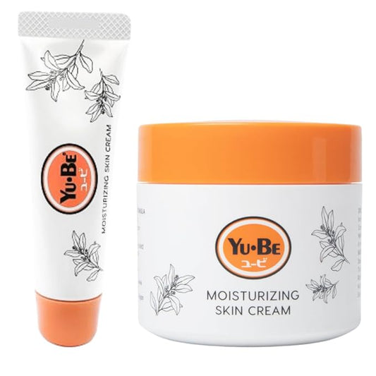 Yu-Be Ultra Hydration Duo (Jar & Tube) – Deeply Moisturizing Cream for Day & Night | Non-Greasy Formula with Camphor & Vitamins | Softens and Nourishes Dry Skin