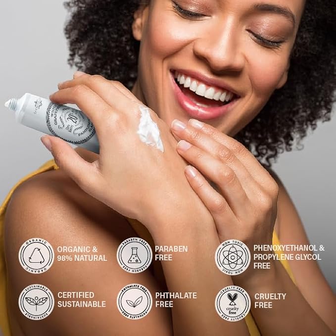 La Chatelaine 20% Shea Butter Hand Cream Travel Size, Organic Argan Oil, Moisturizing, Nourishing, Repairing, Extra-Rich Hand Lotion, Made in France, Paraben Free, 1 oz / 30ml (White Grapefruit)