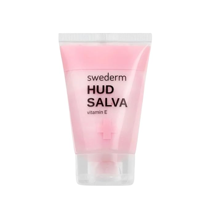 swederm Hudsalva 1.69 Oz - Healing Ointment with Vitamin E - Foot and Hand Cream for Women - Full Body Moisturizer for Dry Skin - Quickly Absorbing - Made in Sweden - Pink