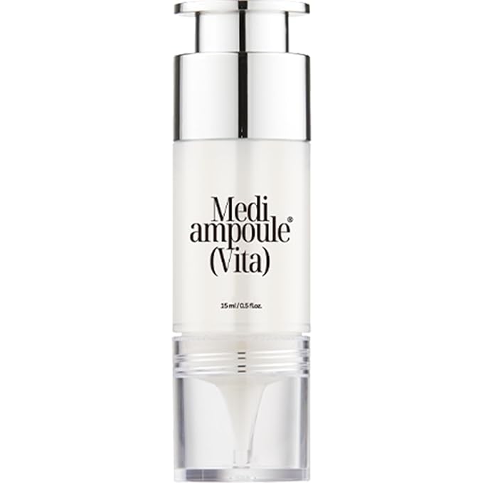 MILLIMILLI MediAmpoule – Vita Serum | Brightening Vitamin C Face Ampoule with Vitamin E, B5 & Antioxidants | Dark Spot Corrector, Tone-Up & Radiance Booster Korean Skin Care, 15ml
