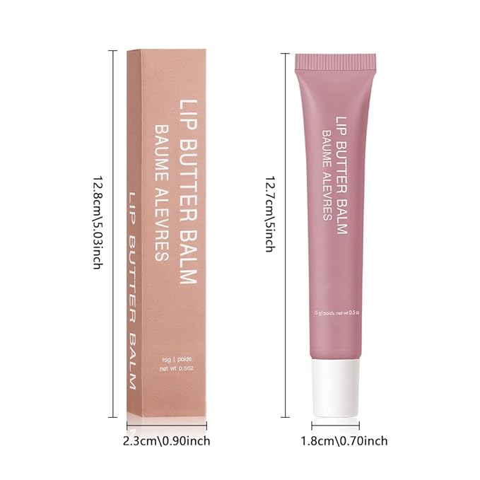 1Pcs Tinted Lip Balm Serum Makeup, Squeeze Hydrating Tint Lips Balms Serum Cosmetic, Women Care Glossy Nourishing Plumping Lip Stain Gloss Lipstick, Suitable for dry lips, Long-Lasting Color 05