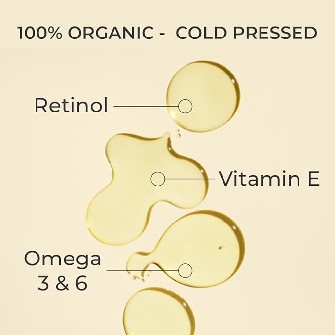 Cacay Oil Roll-On – Natural Anti-Aging Face & Body Oil for Scars with Retinol & Vitamin E, Organic Skincare, Antioxidant-Rich Treatment for Acne Scars, Wrinkles, Fine Lines, and Dry Skin (0.33 Fl Oz)