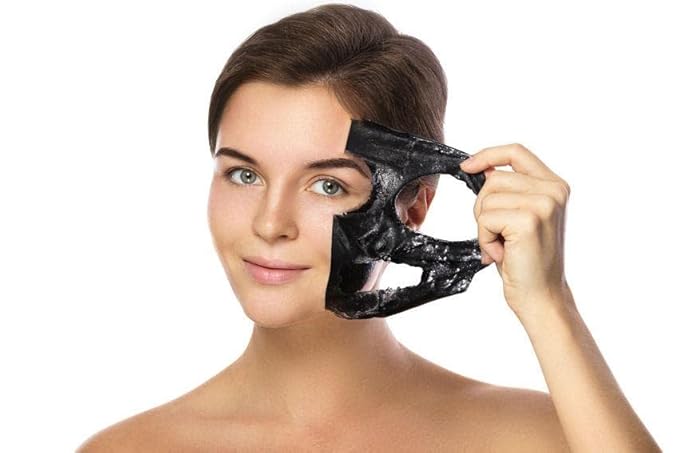 Peel-Off Black Mask, face deep cleanser, removes blackheads & oil, absorbs toxins, Tightens skin, Anti-aging, Improves complexion, Gentle on skin