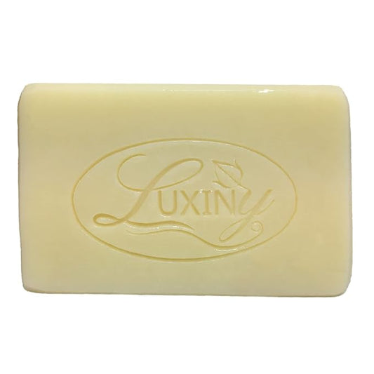 Luxiny Natural Soap Bar, Cocoa Butter & Shea Handmade Body Soap and Bath Soap Bar is a Palm Oil Free Moisturizing Vegan Castile Soap for All Skin Types Including Sensitive Skin, Unscented (Single)
