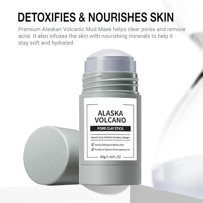 Clay Mask For Face Skincare, Blackhead Remover Face Mask with Seaweed Mud Extract, Deep Pore Cleansing, Moisturizing, Skincare Facial Mask for Refining Pores and Controlling Oil, 40g/1.35oz