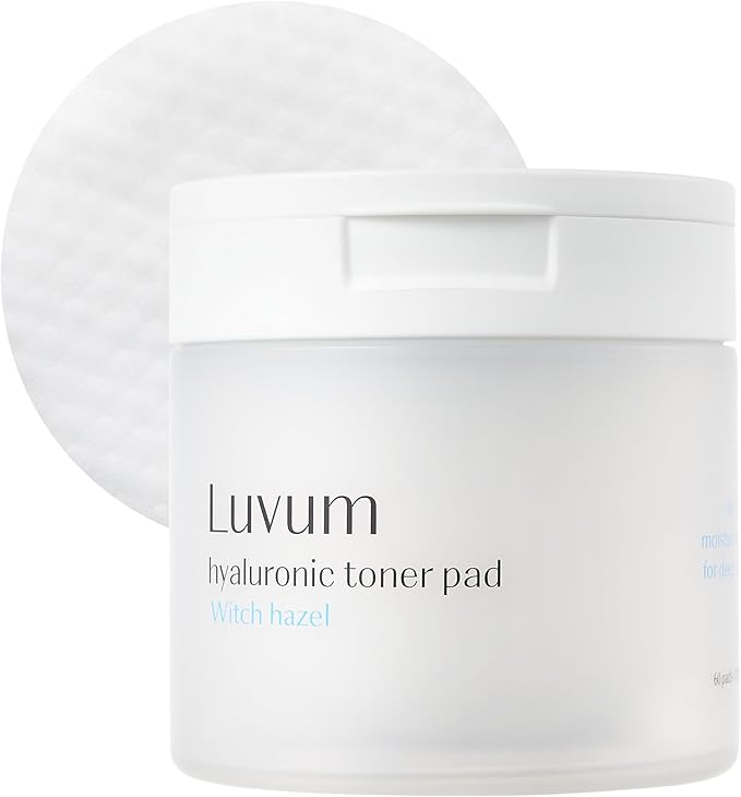 Witch Hazel Hyaluronic Toner Pad, Witch Hazel, Hyaluronic Acid, pH 5.5, 60 Pads