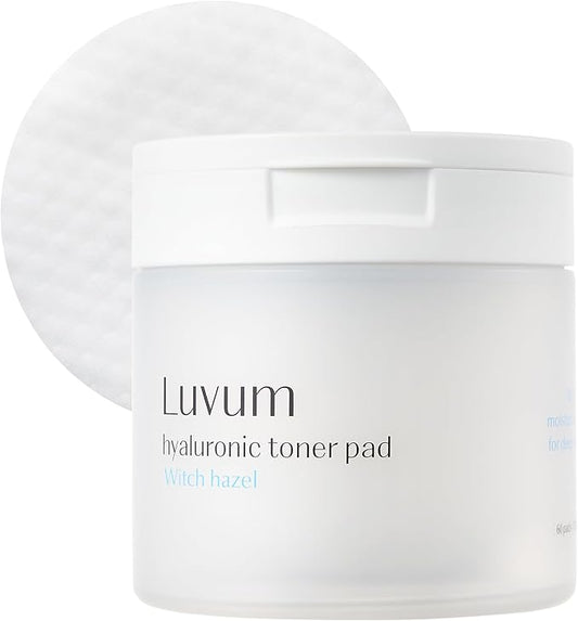 Witch Hazel Hyaluronic Toner Pad, Witch Hazel, Hyaluronic Acid, pH 5.5, 60 Pads