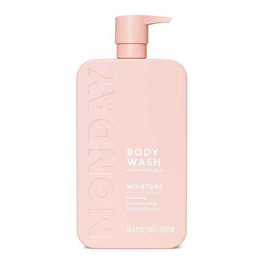 MONDAY HAIRCARE MOISTURE Body Wash in Fresh Gardenia with Hyaluronic Acid & Shea Butter for All Skin Types, 900 mL
