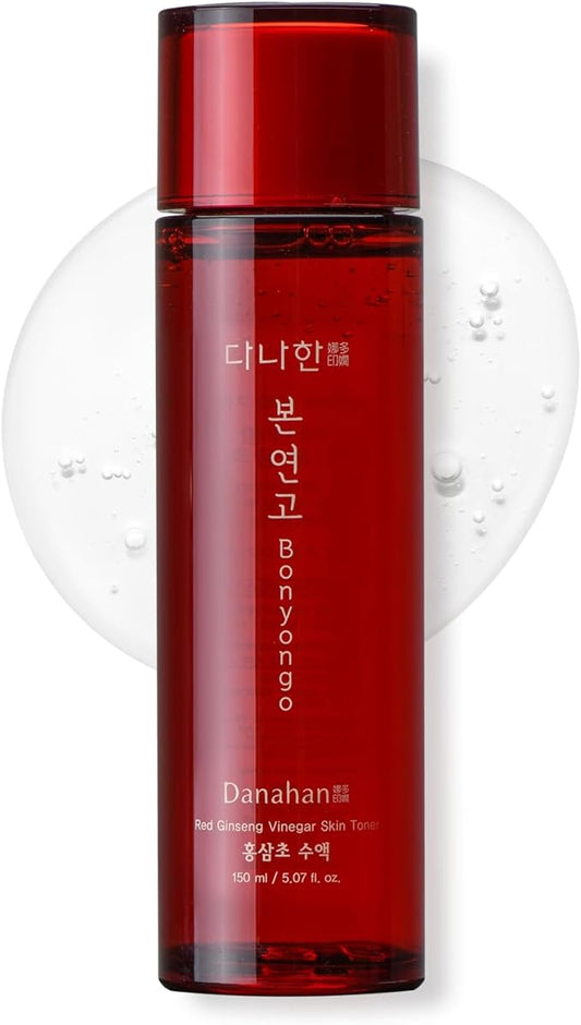 Bonyongo Red Ginseng Vinegar Skin Toner – Refreshing & Moisturizing Face Toner for Smooth, Youthful Skin - with Fermented Red Ginseng - Korean Skincare, 5.07 fl.oz.