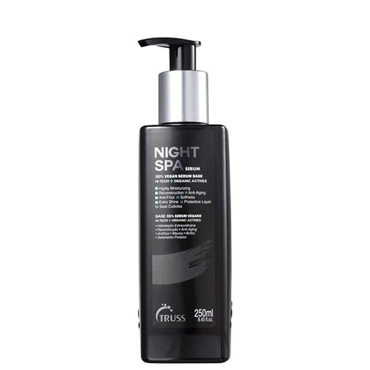 TRUSS Night Spa Overnight Hair Serum - Dry Hair Treatment for Intense Hydration & Reconstruction - Anti-Frizz Overnight Mask Helps Seal Cuticles & Enhance Shine - Vegan Wax Base (8.45 oz)