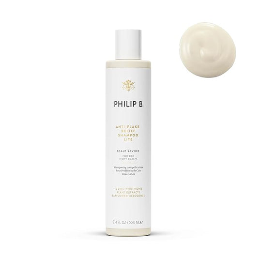 PHILIP B. Anti-Flake Relief Shampoo Lite 7.4 oz. (220 ml), for Dry, Itchy Scalps - Instant Soothing Relief for Lasting Comfort