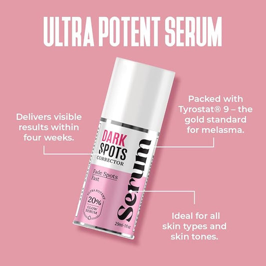 Dark Spot Corrector, Dark Spot Remover for Face - For Stubborn Dark Spots Serum, Dark Spot Remover with Kojic Acid, Alpha Arbutin, Mulberry Extract, Brightening Discoloration Correcting Serum