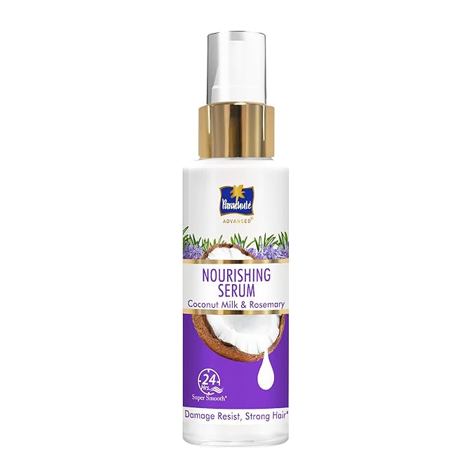 Parachute Advansed Rosemary Hair Serum for Women with Coconut Milk for Nourishing Hair | For Damage Resistance & Stronger Hair| 24-Hour Super Smoothness| 3.3 Fl.oz.