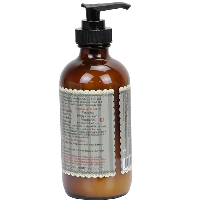 Barefoot Venus Macadamia Nut Oil and Almond Oil Body Cream 225 ML / 8 Oz (Ruby Red)