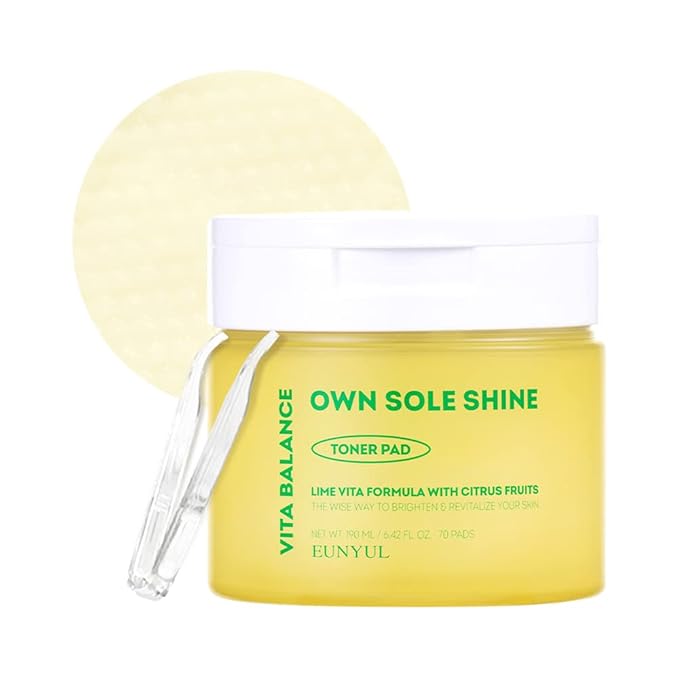 EUNYUL Vita Balance Own Sole Shine Toner Pad 70 Pads 6.43 fl. oz. Vitamin C Toner Pads