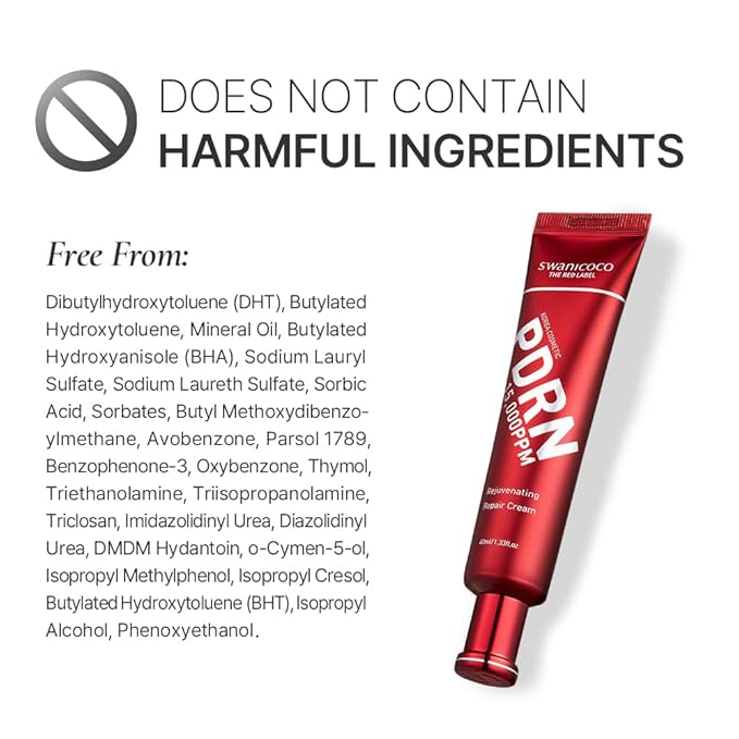 SWANICOCO PDRN Rejuvenating Repair Cream, 99.9% Pure Salmon DNA, Bakuchiol, Cica Exosome & Niacinamide, Anti-Aging, Wrinkle Care, Firming & Glow, Holiday Gift, Stocking Stuffer, 40ml / 1.35 fl oz